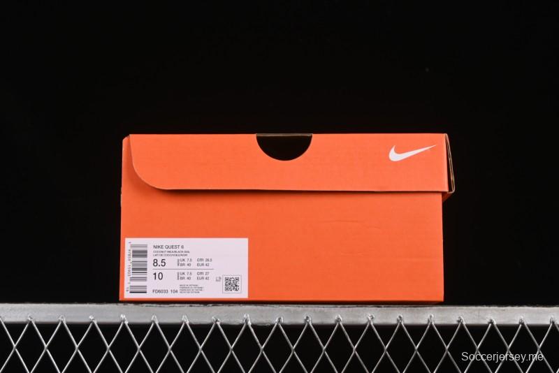 حذاء الجري نايك كويست 6 المبطن خفيف الوزن - FD6033-104