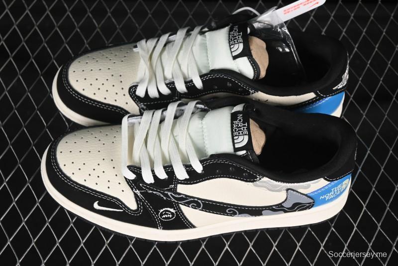 حذاء نايك ترافيس سكوت x Fragment Design x Air Jordan 1 Low OG SP SP AJ1 Collaboration Sneakers - XS2024-052