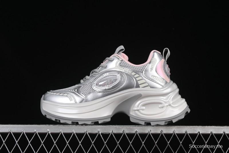 حذاء الجري الرياضي الكاجوال GG-CC بنعل رياضي بنعل هلالي وزيادة ارتفاع 5 سم - 668-1