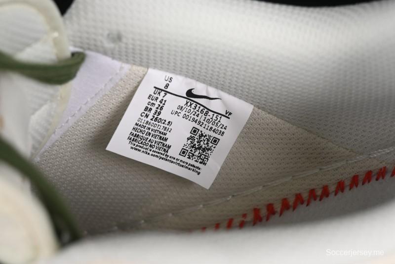 حذاء نايك اير فورس 1 '07 منخفض من نايك اير فورس 1 '07 تعاون ستوسي باللون الأخضر سووش وتطريز ذهبي كاجوال - XX3168-151