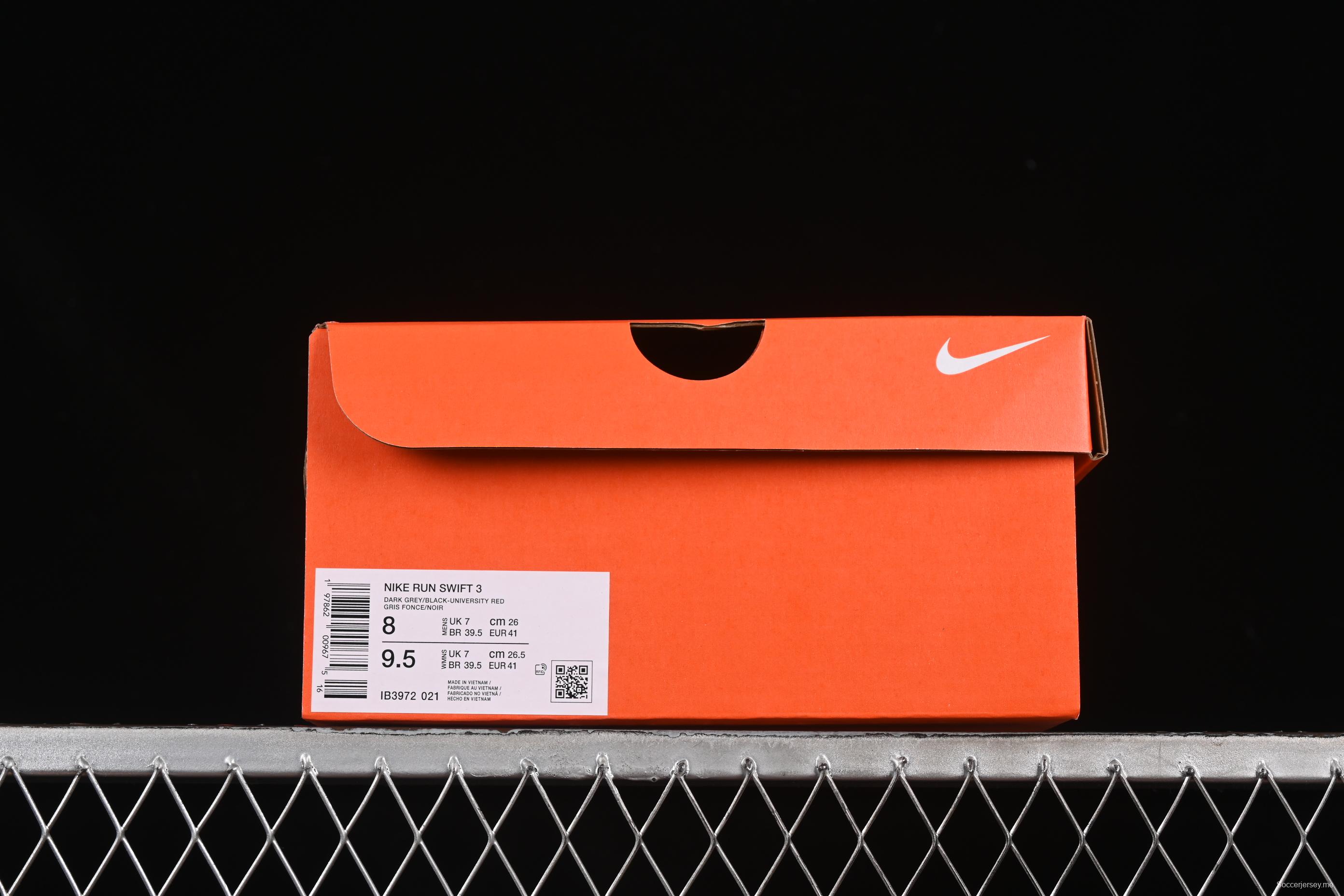 حذاء الجري رن سويفت 3 من نايك رن سويفت 3 الشبكي المبطن القابل للتنفس - IB3972-021