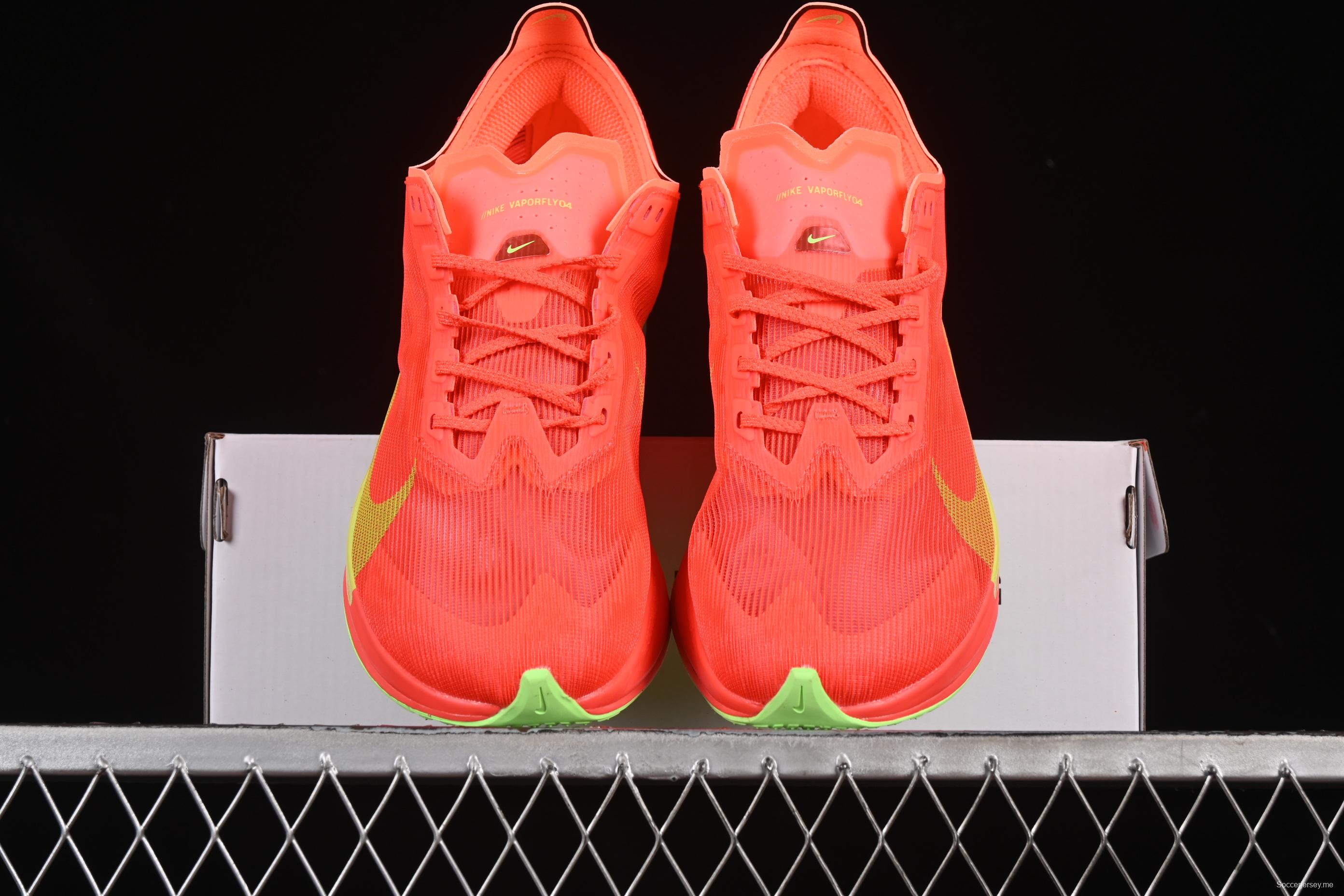 Nike ZoomX Vaporfly NEXT% 4 Marathon Series Road Racing Ultra-Light Cushion Running Shoes - HF6414-600