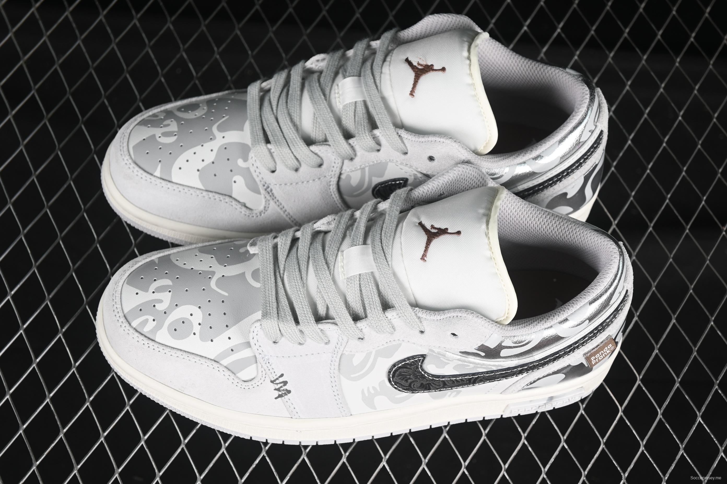 Nike Air Jordan 1 Low AJ1 Panda Mischief CNY Playful Dragon Low-Top Casual Sneakers - HF1567-200