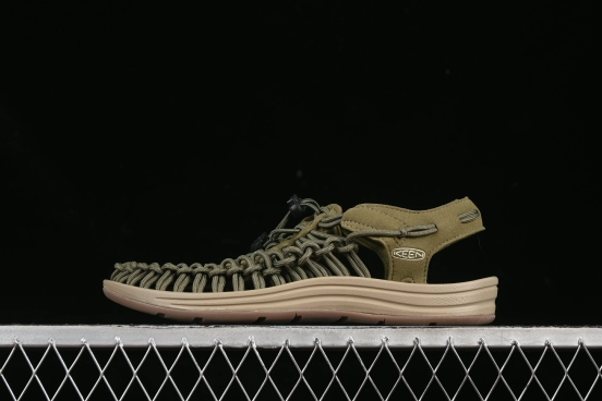 Keen Uneek Flat-M Woven Elastic Strap Casual Outdoor Water Sandals - 1014097