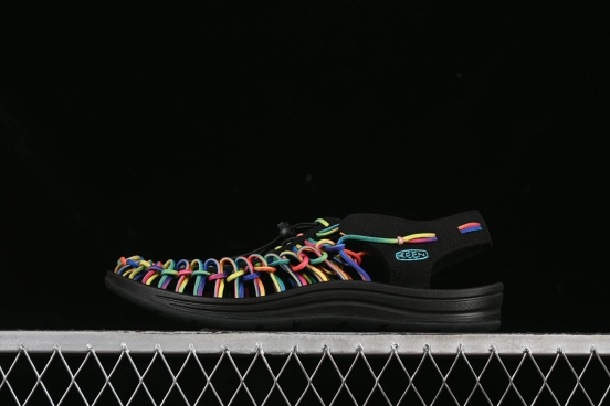 Keen Uneek Flat-M Woven Elastic Strap Outdoor Water Sports Sandals - 1025171