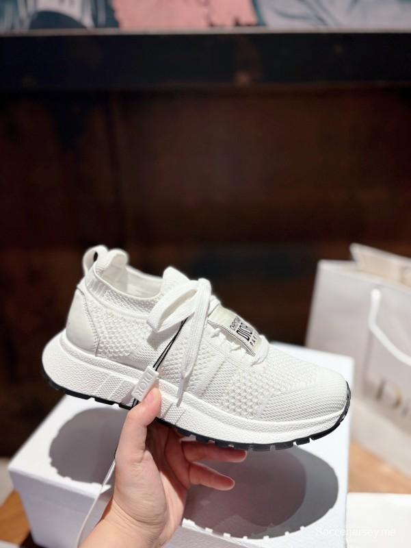 2025 Unisex Dior White Knit Mesh Sneakers LY00260