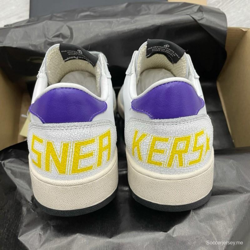 2024 Unisex GGDB White Green Purple Leather Sneakers MJ00260