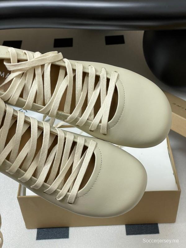 لومير 2025 مجموعة لومير 2025 مجموعة أوائل الربيع، أحذية الباليه ذات الأربطة ذات التفاصيل المسطحة والكعب العالي - KFY00310