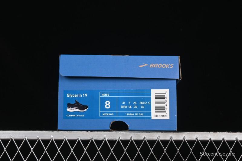 حذاء الجري نيتروجين ماراثون نيتروجين مبطن للرجال من بروكس جليسرين 19 للرجال - 1103661D056