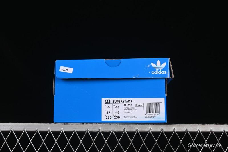 حذاء رياضي كاجوال سوبرستار II من أديداس بتصميم صدفي من الأمام - JR1332