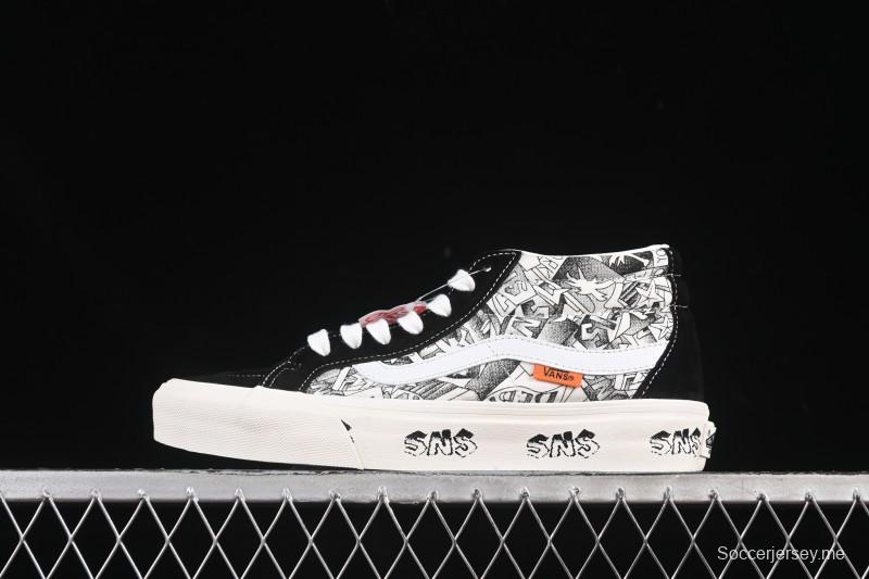 حذاء تزلج سكيت كلاسيك من فانس Sk8-Mid Classic - VN0A347UVGD