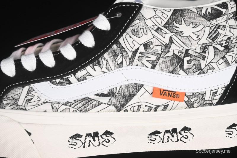 حذاء تزلج سكيت كلاسيك من فانس Sk8-Mid Classic - VN0A347UVGD