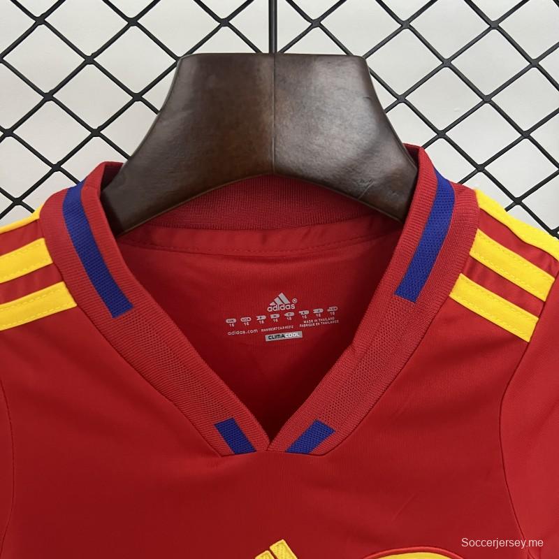Retro 2010 Kids Spain Home Size 16-28 Jersey