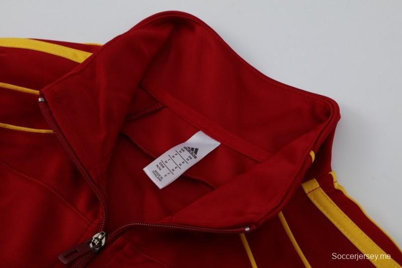 25/26 Arsenal Red Full Zipper Jacket +Long Pants