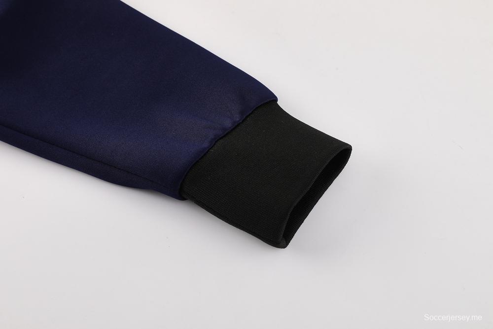 2025 سترة بسحاب كامل باللون الكحلي من نايك 2025 + بنطلون طويل