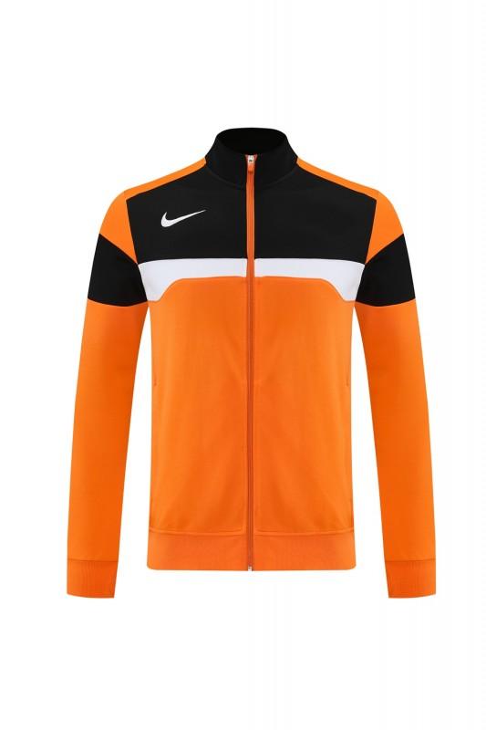 2025 Nike Orange/Black Full Hoodie Zipper Jacket +Long Pants