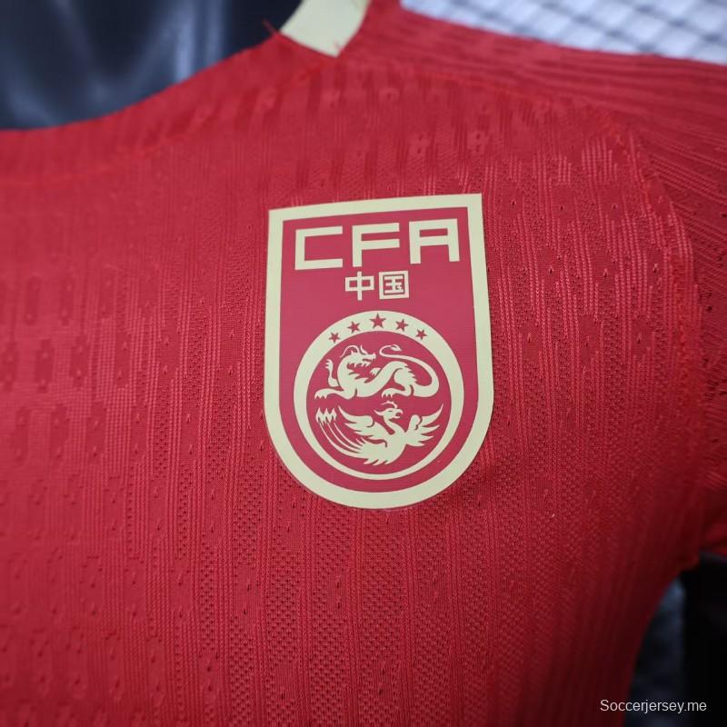 إصدار اللاعب 2025 قميص المنزل الصين 2025