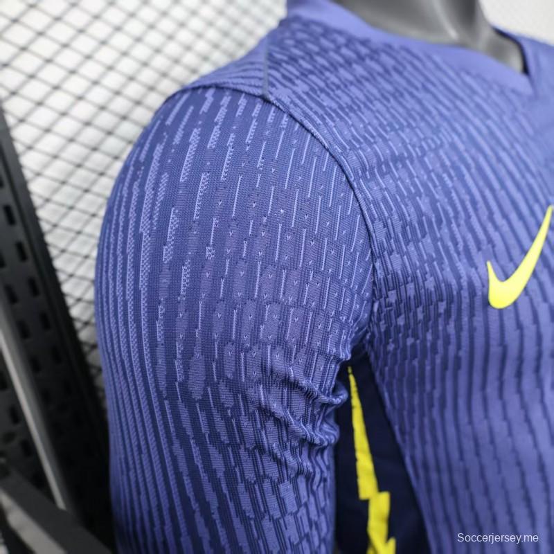 إصدار اللاعب 25/26 قميص بأكمام طويلة طويل الأكمام أزرق اللون من أتلتيكو مدريد