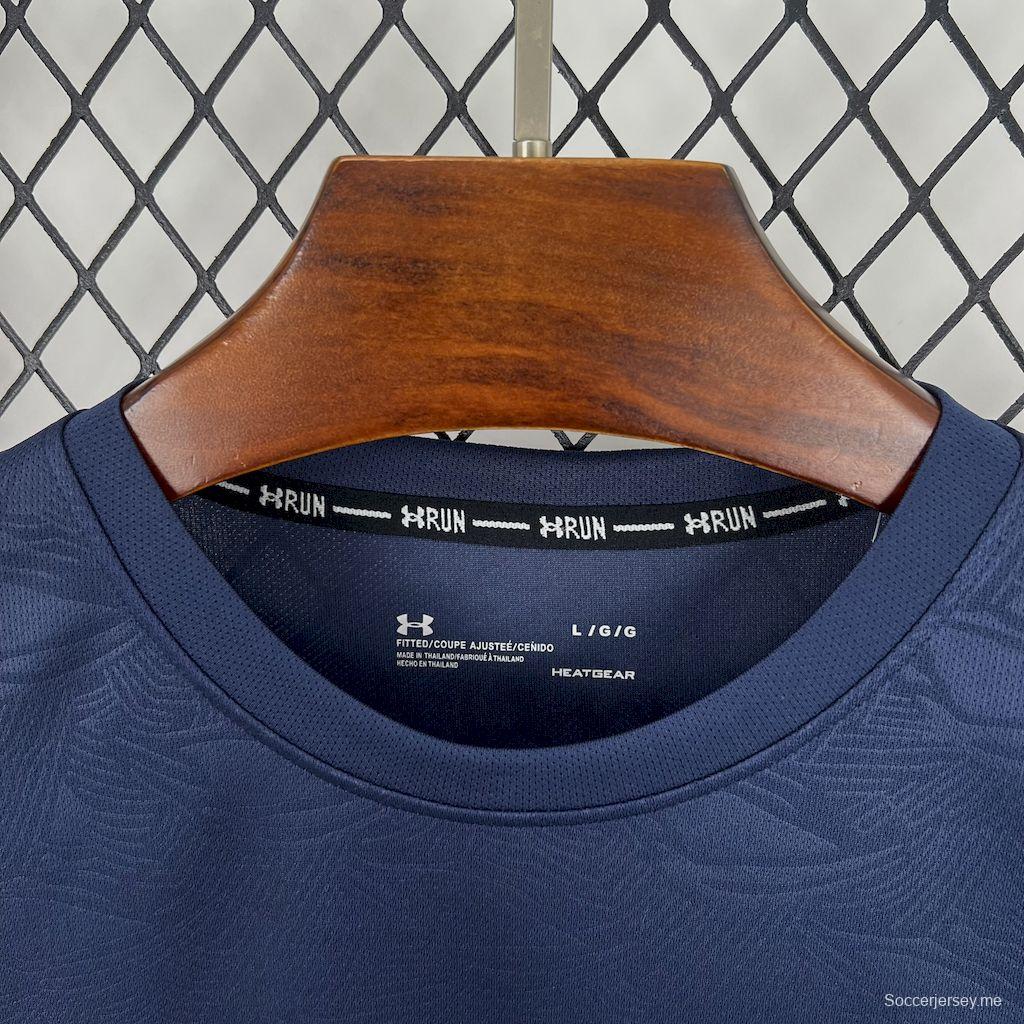 2025 تي شيرت أندر آرمور كحلي اللون الأزرق الداكن #1043