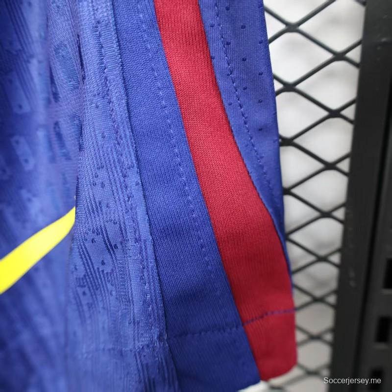 نسخة اللاعب 25/26 شورت برشلونة الأساسي 25/26