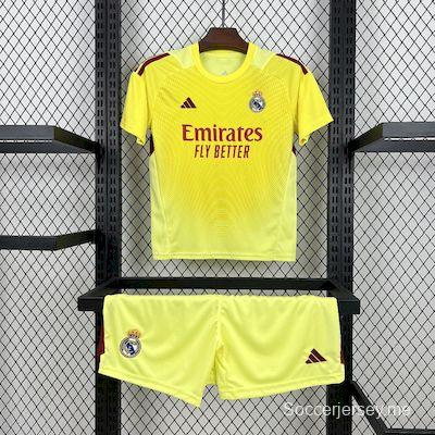 2025/26 أطفال 2025/26 طقم حارس مرمى ريال مدريد الأصفر