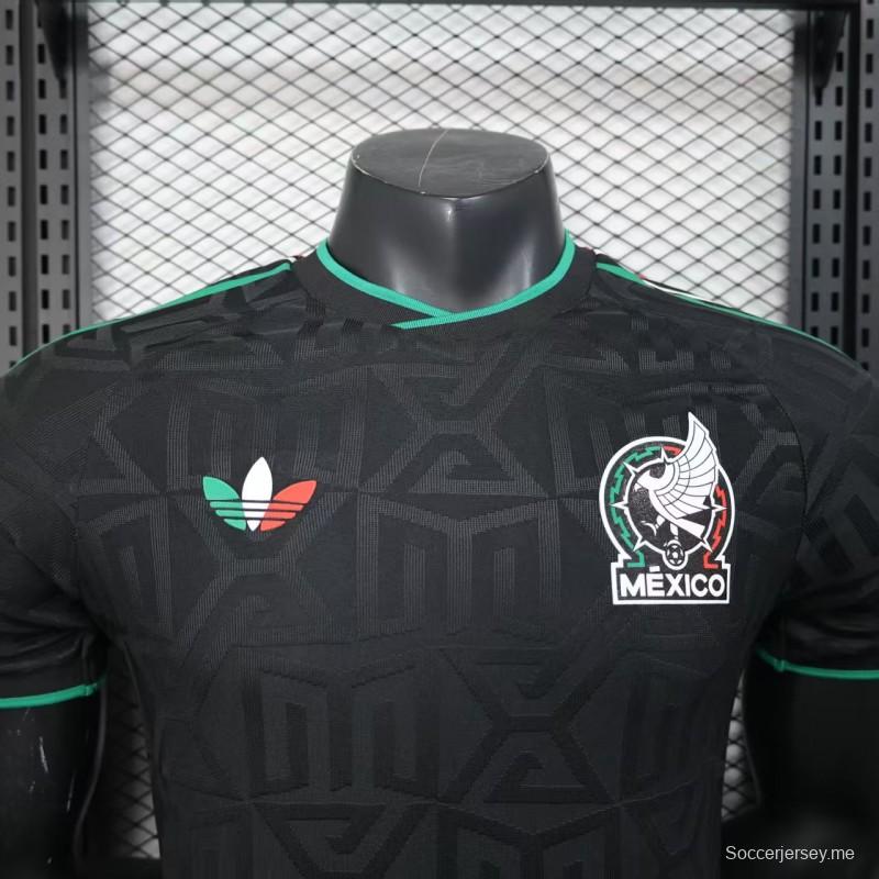 إصدار اللاعب 2025 قميص المكسيك 2025 أسود قبل المباراة