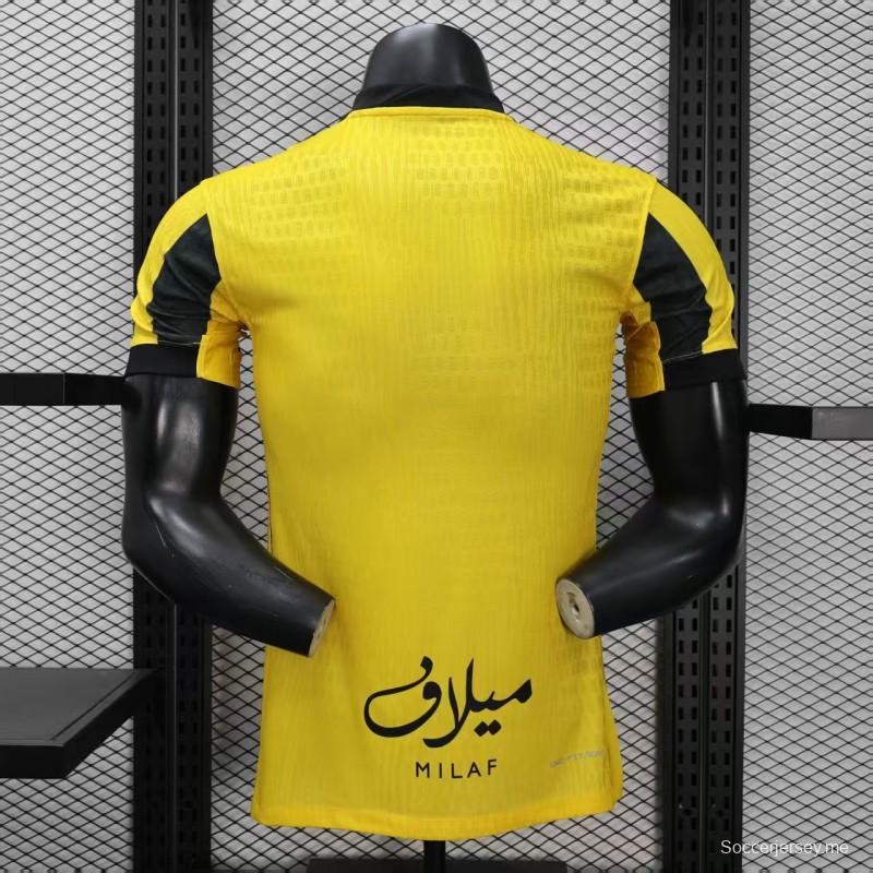 إصدار اللاعب 25/26 قميص نادي الاتحاد المنزلي