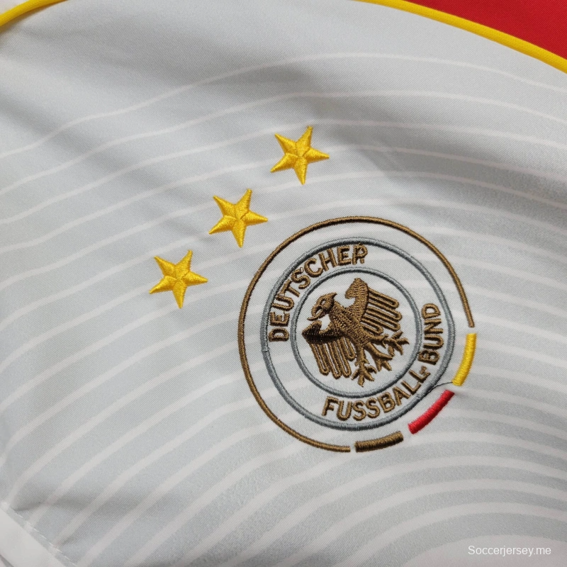 2025 جاكيت ألمانيا جاكيت أبيض/سترة واقية من الرياح أبيض/ أحمر