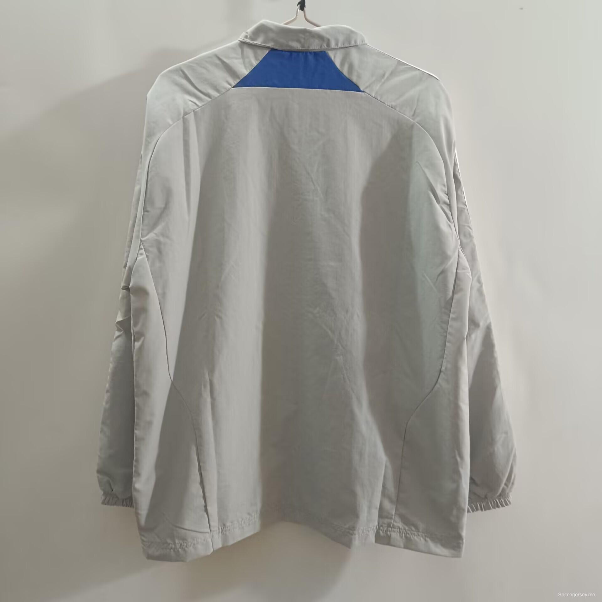 25/26 سترة رياضية كلاسيكية من أديداس بايرن ميونيخ - إصدار كلاسيكي باللون الفضي/الأزرق