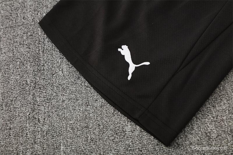 25/26 Manchester City Black with XS Short Sleeve+Soccer Shorts