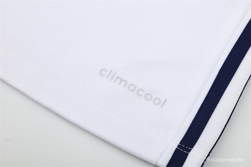 Retro 16/17 Real Madrid White Half Zipper Jacket