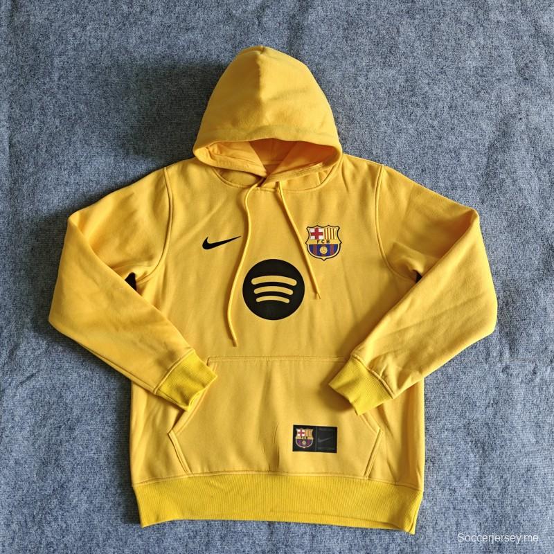 25/26 برشلونة هودي بقلنسوة مبطنة بالصوف 10 ألوان