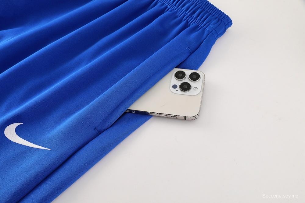 25/26 جاكيت أحمر بسحاب كامل أحمر من أتليتكو مدريد + بنطال طويل