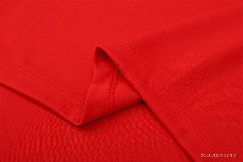 Retro 04/05 AC Milan Red Half Zipper Jacket