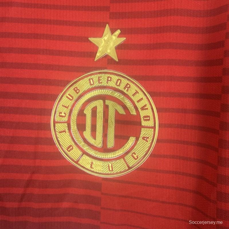 قميص ديبورتيفو تولوكا FC الأحمر (المباريات على أرضه) - إصدار اللاعبين 25/26