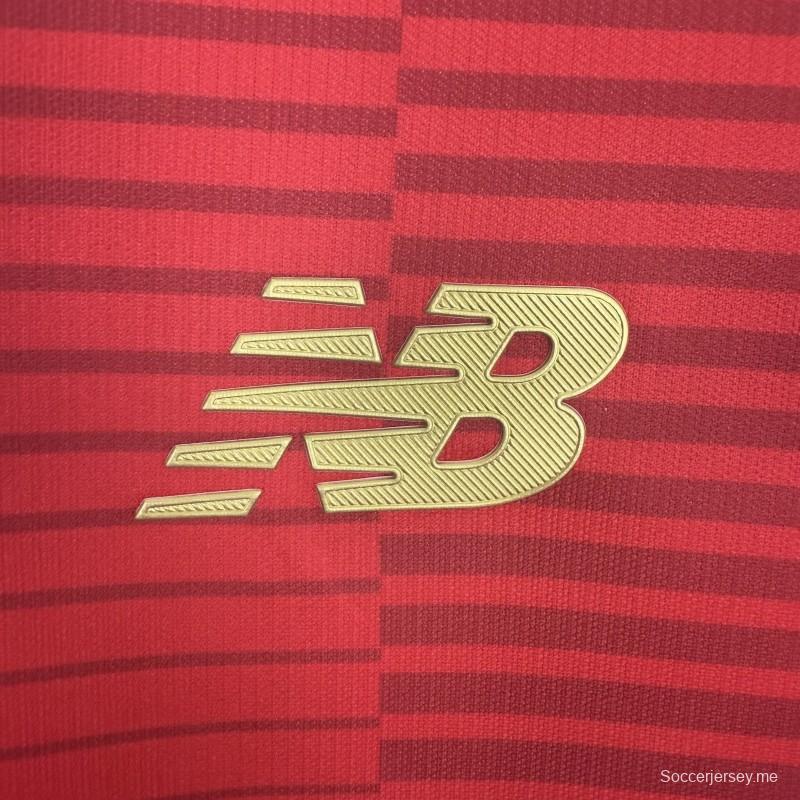 قميص ديبورتيفو تولوكا FC الأحمر ذو الأكمام القصيرة للسيدات لموسم 2025/2026