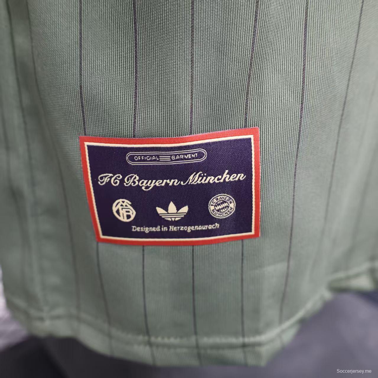 إصدار اللاعب 25/26 قميص بايرن ميونيخ الأخضر العشبي الكاجوال 25/26