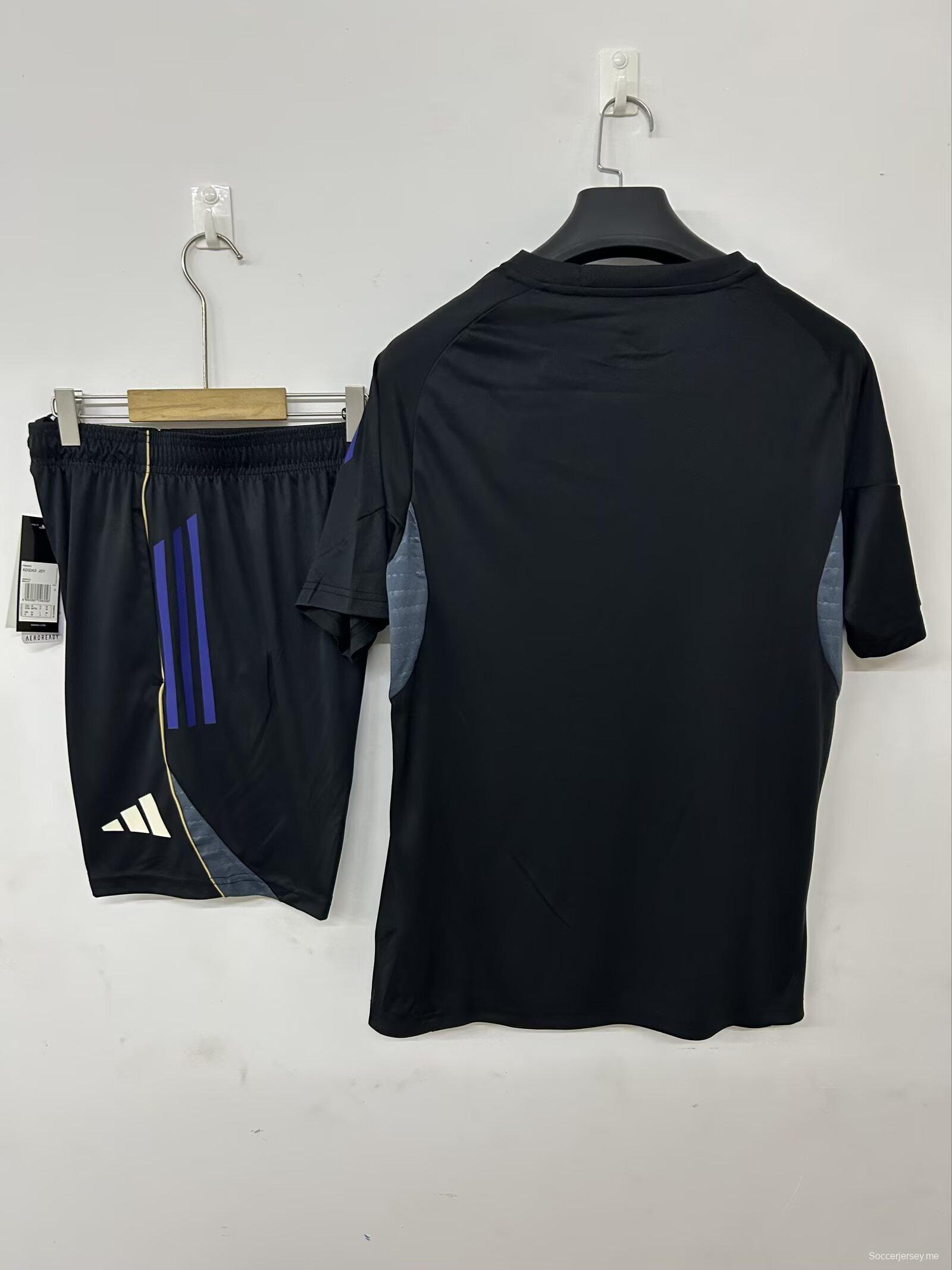 قميص تدريب ليون 25/26 قميص تدريب ليون أسود+ شورت أسود