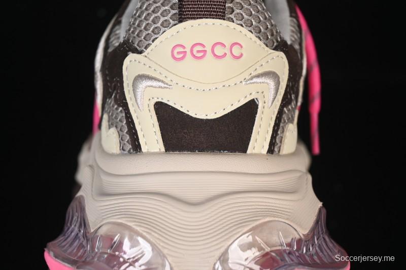 حذاء أديداس GG-CC GG-CC ستار نفس النمط بأربطة بأربطة مجوفة بنعل كريستالي مكتنزة - G25X3232B