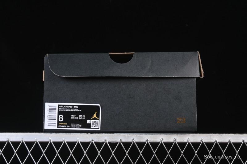 نايك اير جوردان 1 ميد AJ1 اير جوردان 1 اير جوردان 1 ميد AJ1 أسود أبيض برتقالي - DQ8426-801