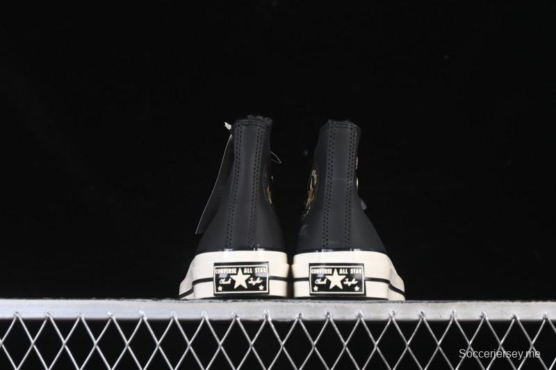 حذاء رياضي كاجوال جلدي عالي الكعب من كونفرس تشاك 1970s من كونفرس - A12444C