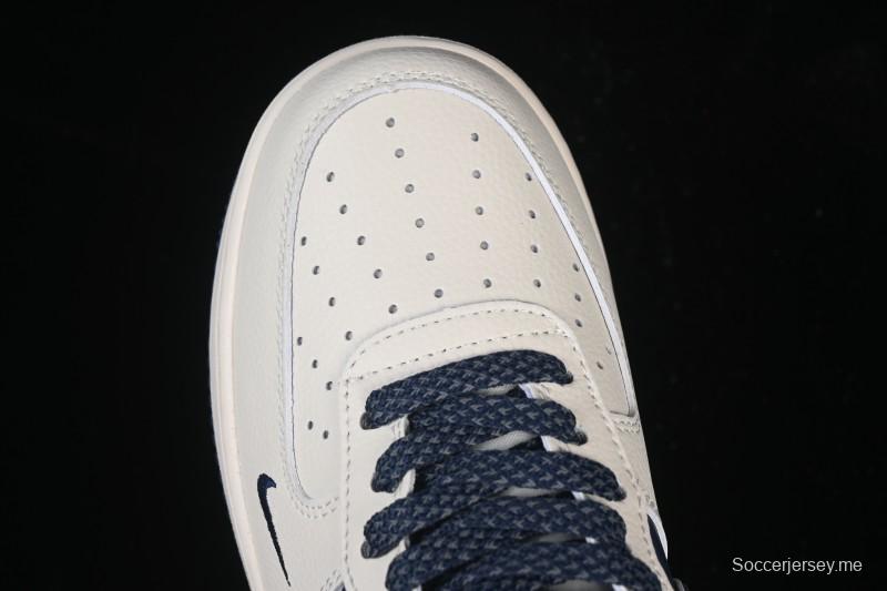 حذاء تزلج كاجوال نايك اير فورس 1'07 منخفض سوبريم سوبريم ذو العلامة التجارية المشتركة بيج أزرق بيج كاجوال - XY2025-001