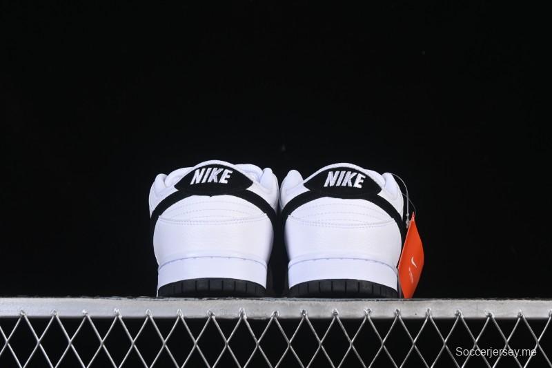 Nike SB Dunk Low Classic White Black Low-Top Casual Skate Shoes HF3704-100