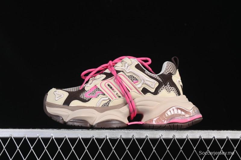 حذاء أديداس GG-CC GG-CC ستار نفس النمط بأربطة بأربطة مجوفة بنعل كريستالي مكتنزة - G25X3232B