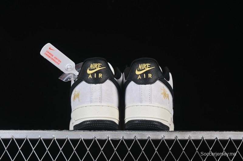 حذاء رياضي نايك اير فورس 1'07 منخفض كاجوال باللون الأبيض أسود رمادي - YF9511-805