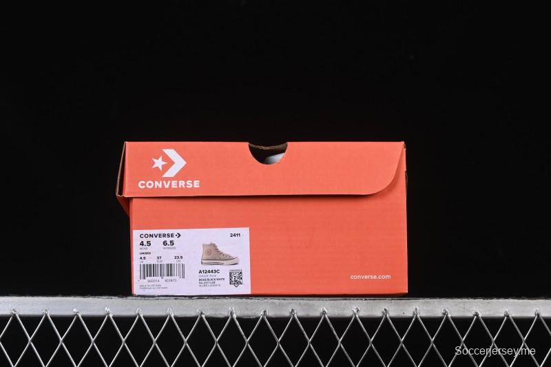 حذاء رياضي كاجوال جلدي عالي الكعب من كونفرس تشاك 1970s من كونفرس - A12443C