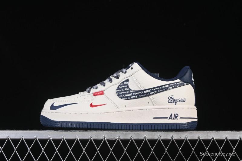 حذاء تزلج نايك اير فورس 1'07 منخفض بالتعاون مع نايك اير فورس 1'07 بيج مموه أحمر أزرق كاجوال هوك - XD2588-609