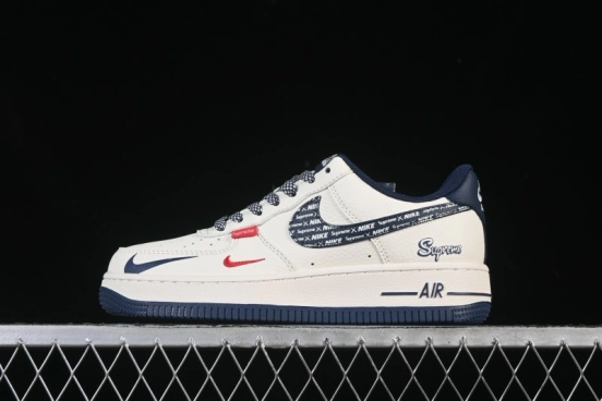 حذاء تزلج نايك اير فورس 1'07 منخفض بالتعاون مع نايك اير فورس 1'07 بيج مموه أحمر أزرق كاجوال هوك - XD2588-609