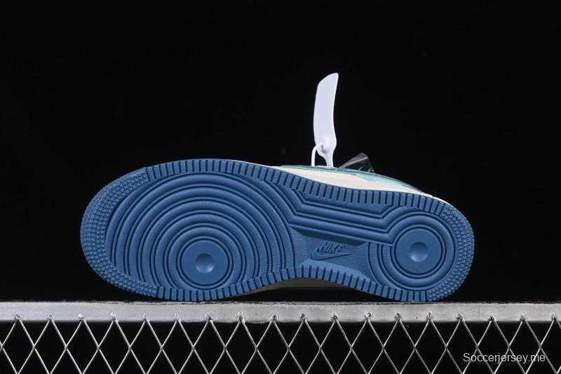 حذاء نايك اير فورس 1 '07 المنخفض من نايك اير فورس 1 '07 LV Collaboration حذاء رياضي كاجوال أزرق أبيض - YF9511-809