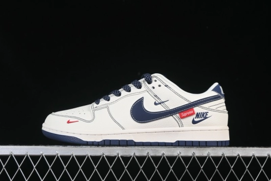 حذاء تزلج نايك SB Dunk Dunk Low Supreme Collaboration باللون الأزرق الفاتح سووش ذو الرقبة المنخفضة الكاجوال - HH7518-083